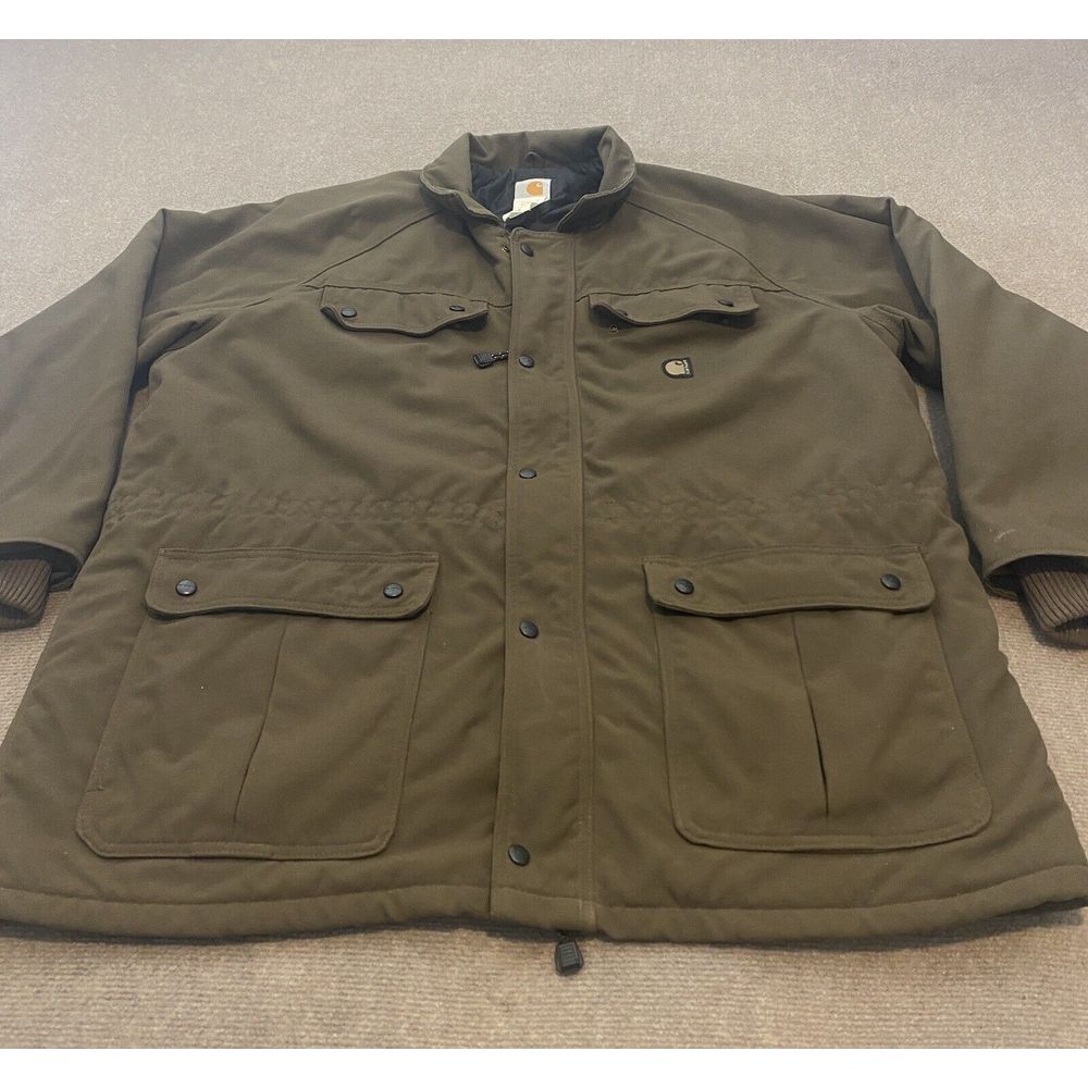 Vintage Carhartt C41 Canvas Quilted Lined Jacket Size XL‎ Union Made USA